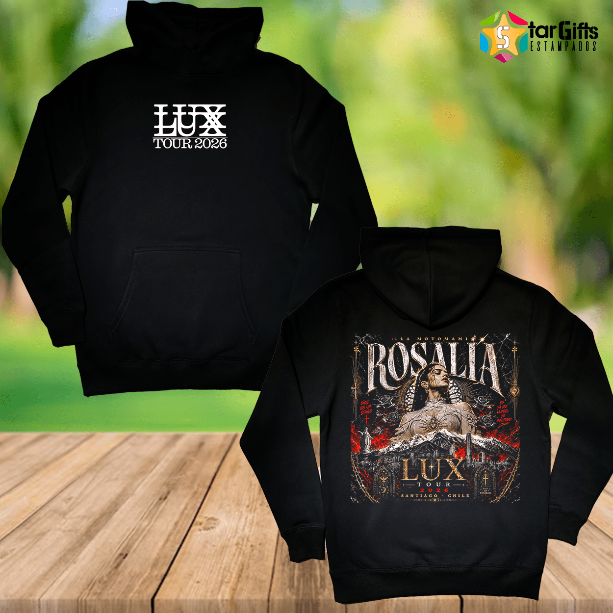 Poleron Canguro Rosalía LUX Tour 2026 Unisex
